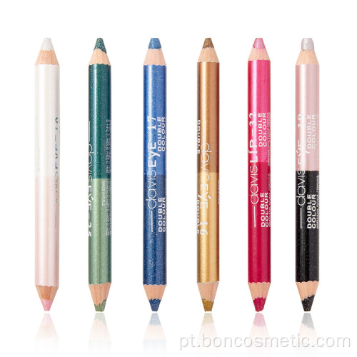 Sombra dupla de lápis delineador com glitter multicolor